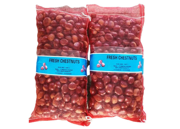 fresh wholesale chinese chestnut in mesh bag