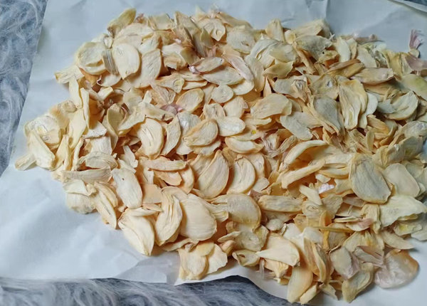 dry dehydrated sliced garlic flakes with gap brc iso haccp kosher
