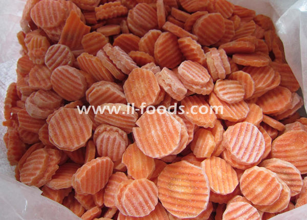 frozen carrot slice strips dices cubes