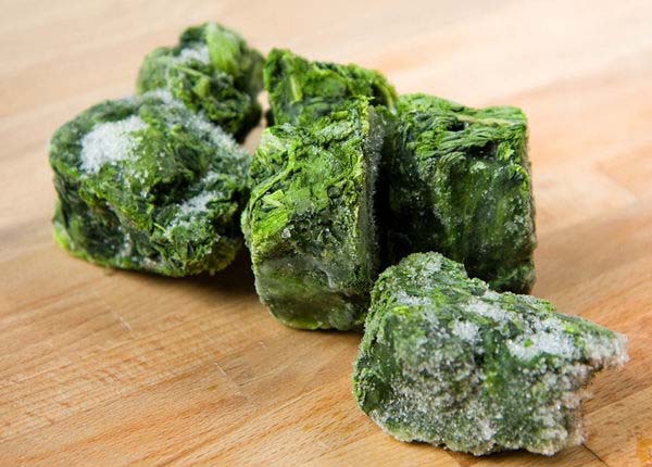 frozen chopped spinach cuts spinage ball dices