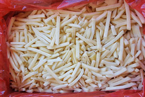 frozen peeled sliced potato strips