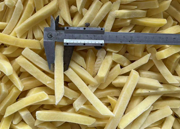 frozen peeled sliced potato strips